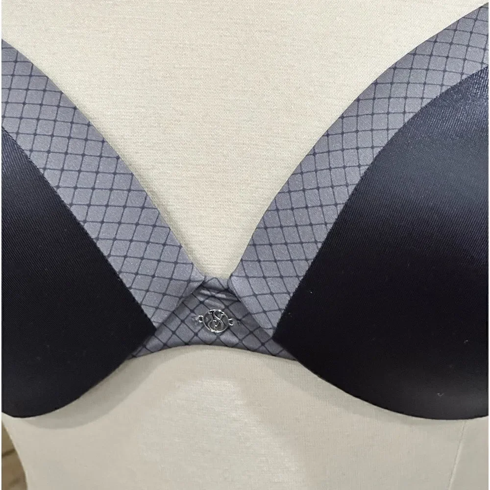 Victoria’s Secret Women’s Push-up Bra in Size 34DD in Gray Color